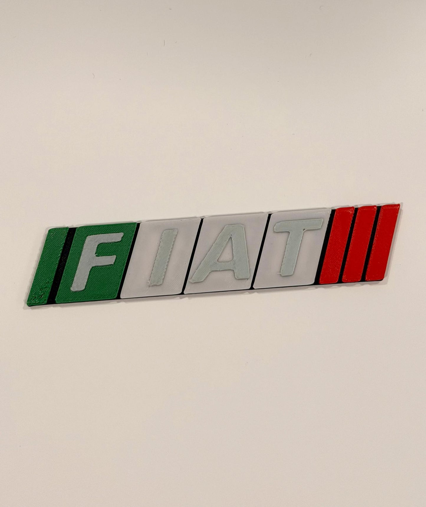 Fregio personalizzato compatibile FIAT PANDA tricolore Italia