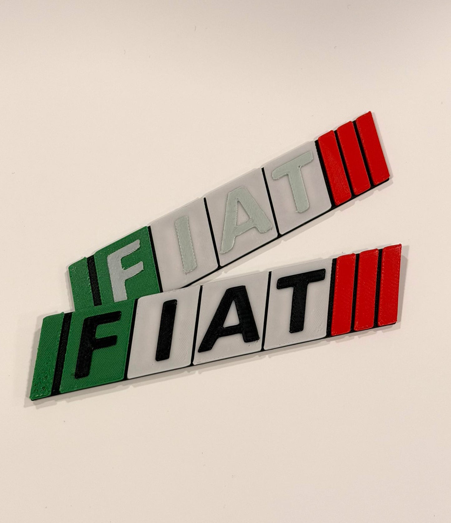 Fregio personalizzato compatibile FIAT PANDA tricolore Italia