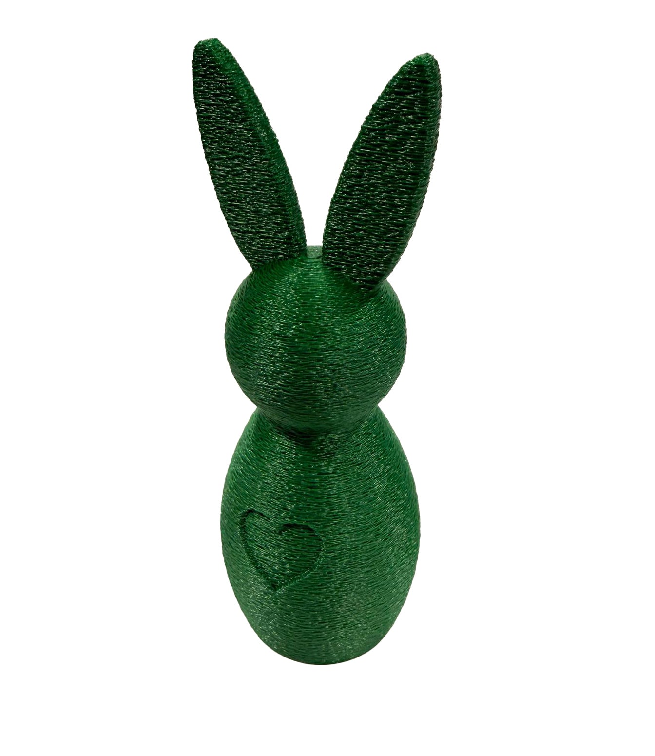 Coniglietti Decorativi Pasquali Minimal con Cuore stampati in 3D – Set Decorazione Primavera