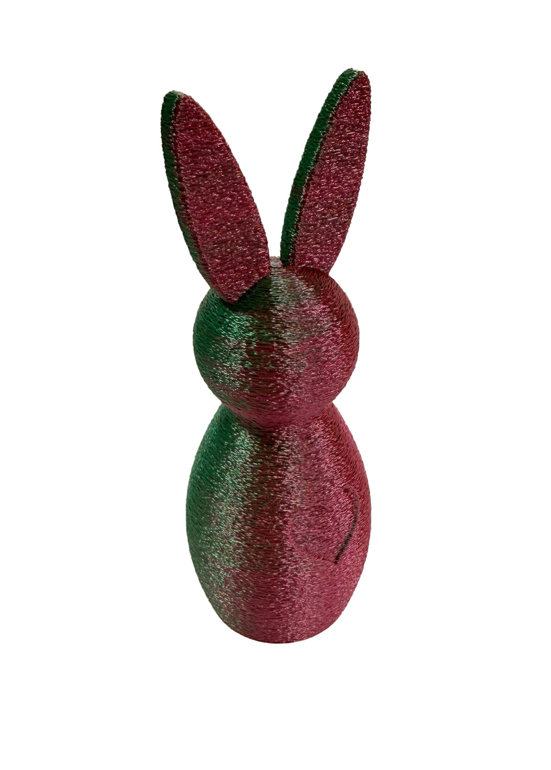 Coniglietti Decorativi Pasquali Minimal con Cuore stampati in 3D – Set Decorazione Primavera