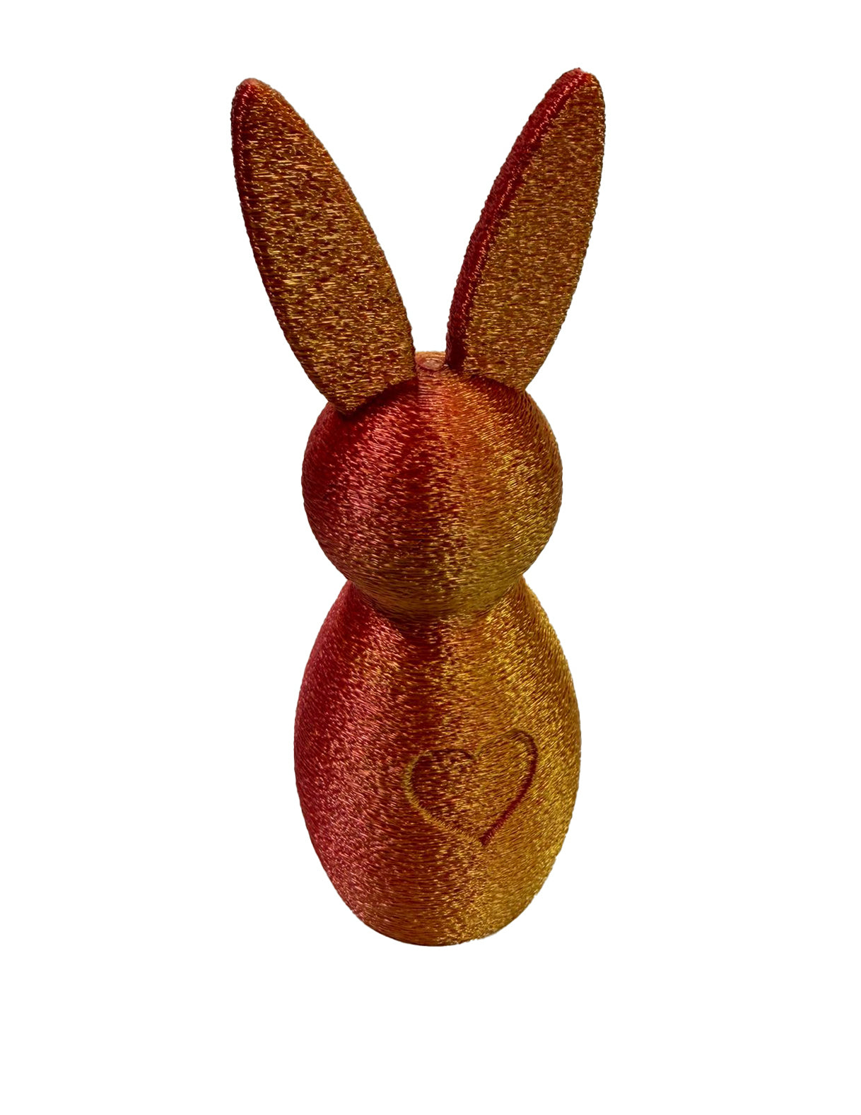 Coniglietti Decorativi Pasquali Minimal con Cuore stampati in 3D – Set Decorazione Primavera