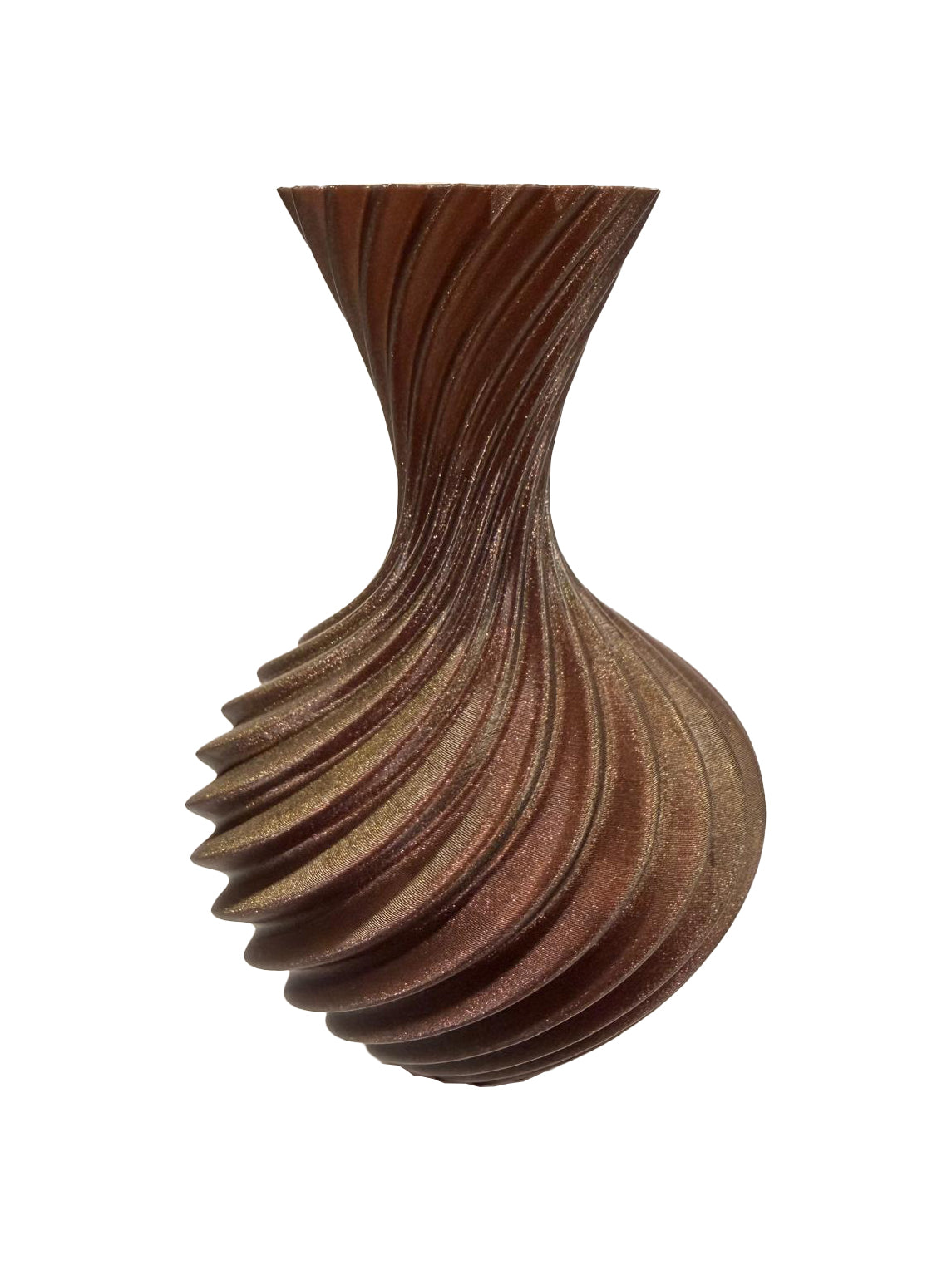 Vaso Design Swirl 18cm – Collezione Galaxy Color (Effetto Cangiante & Perlato)