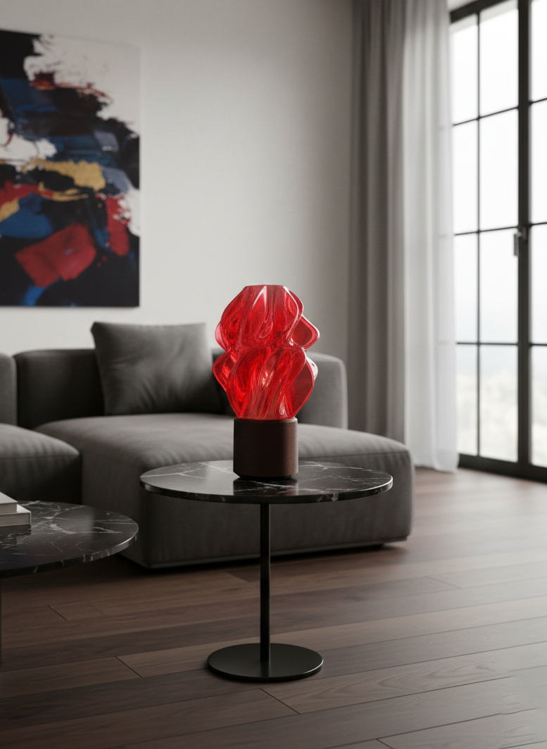 Lumina Wave – Lampada di Design a Flusso Organico