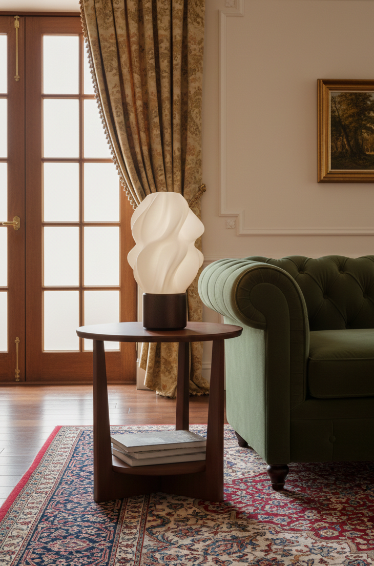 Lumina Wave – Lampada di Design a Flusso Organico