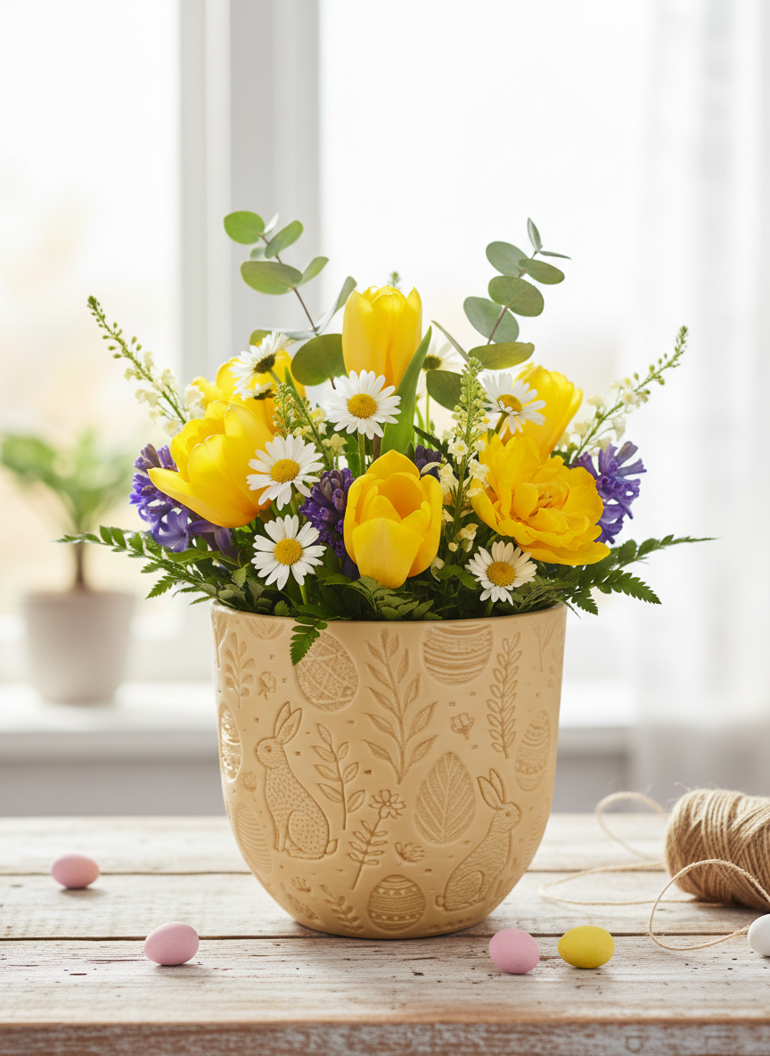 Vaso "Incanto di Primavera" – Celebra la Pasqua con Stile!
